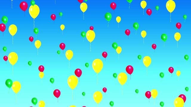 Футаж Шарики летят. Красивый фон для видео-монтажа смотреть онлайн