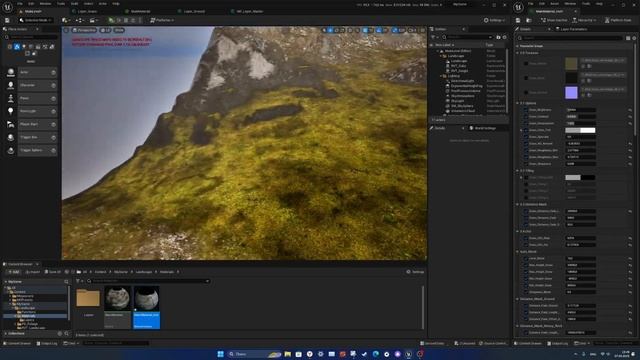 UE 5.1: Landscape Auto Material V1.1 смотреть онлайн