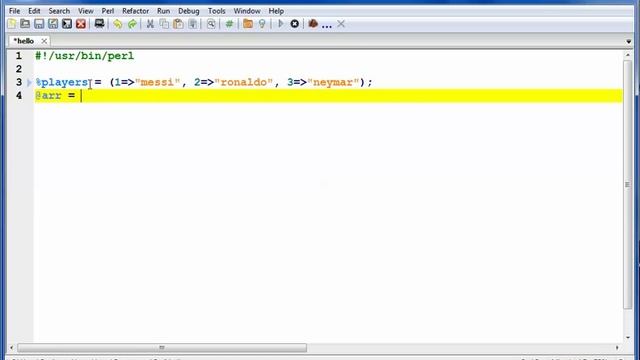 perl tutorial NO 14 slicing hashes смотреть онлайн