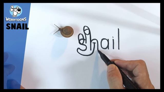 Draw A Snail From The Word Wordtoon Snail смотреть онлайн