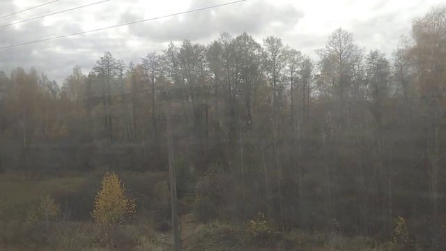 Рязанское направление МЖД. Участок Берестянки - 395 км на электропоезде ЭД4М-0013 смотреть онлайн