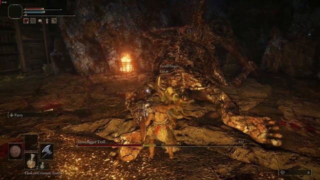 Elden Ring - Stonedigger Troll Fight - Limgrave Tunnels - Co-Op Gameplay - PC смотреть онлайн