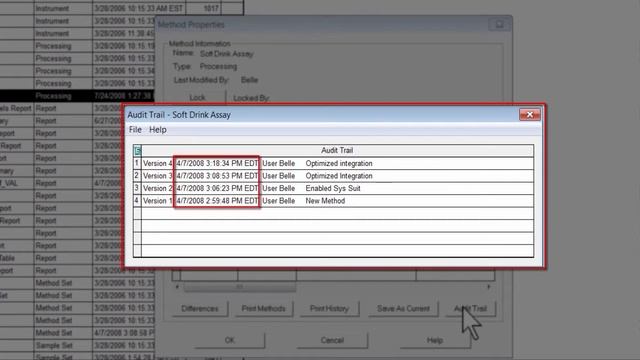 Viewing Method Audit Trails and Method Differences in Empower смотреть онлайн