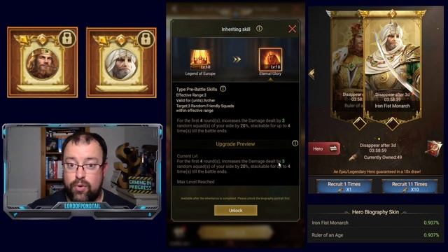 Hero Skin Recruitment - Rise of Empires Ice & Fire смотреть онлайн