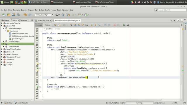 JavaFX : Making Push Notifications смотреть онлайн