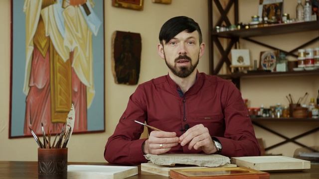 Как создается икона, техника иконописи | Иконописная школа TEOFOS смотреть онлайн