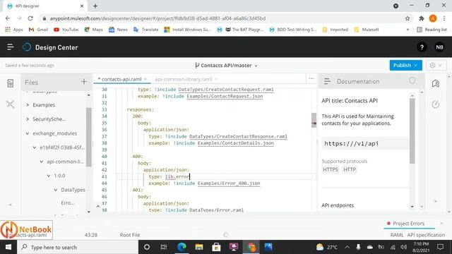 Mulesoft Tutorials | Add API Fragment to an API-Specification - Part 8 | API Design | NetBook | P32 смотреть онлайн
