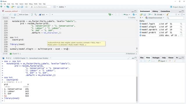 Chapter 13 Video 12 - Multinomial Logit Model in R смотреть онлайн