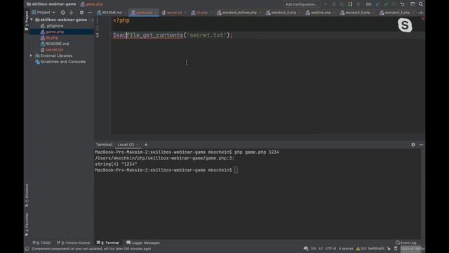 Знакомство с PHP: пишем простую консольную игру смотреть онлайн