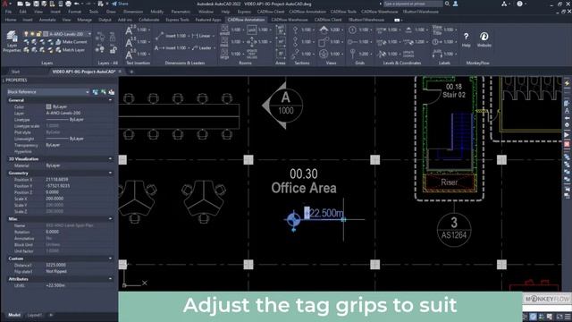 CADflow – Adding Plan Level Tags – AutoCAD Blocks and Content Plugin from MonkeyFlow смотреть онлайн