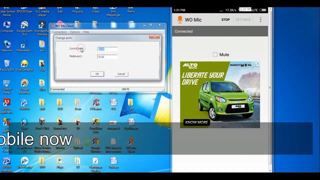How to use android as Microphone(Mic) for PC|Wo mic Wi fi setting смотреть онлайн