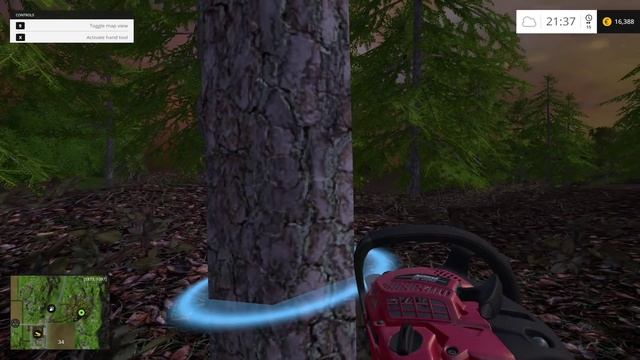 Farming Simulator 2015 - How To Cut Down Trees смотреть онлайн