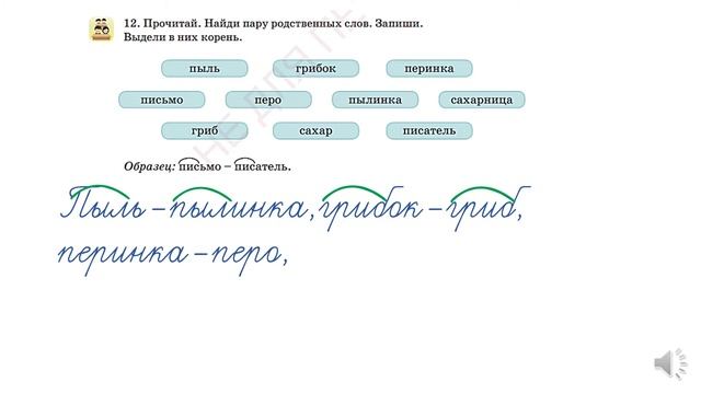 РЯ 2 кл 1 ч 36 ур Корень слова Родственные слова смотреть онлайн