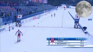 Александр Большунов Против Клебо | Финиш королевской гонки 7.03