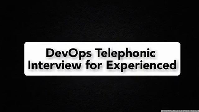Devops telephonic interview for experienced | devops | Balaji tutorials смотреть онлайн