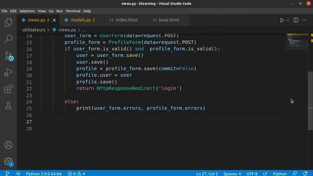Platforme e-learning avec django Resgister, Login et Logout | django et python #2 смотреть онлайн