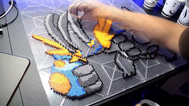 Pokemon - Mega Swampert (8 - Bit Perler Bead Pixel Art) смотреть онлайн