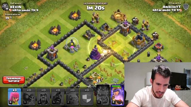 ATACANDO TU ALDEA TH 9 #50 - CLASH OF CLANS A POR TODAS CON ANIKILO смотреть онлайн