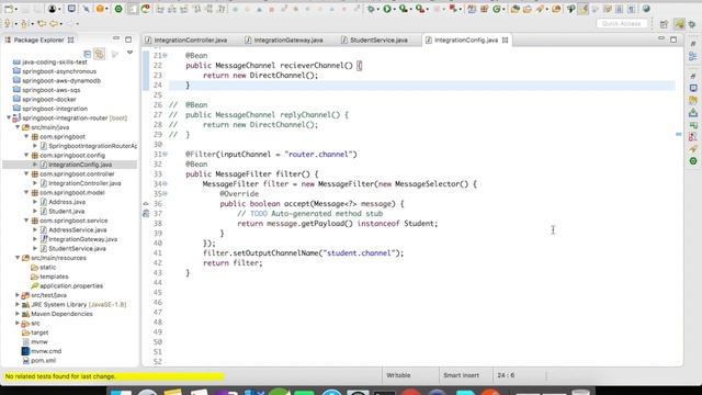 Spring Integration with Spring Boot | Filters | Example | Simple Programming смотреть онлайн
