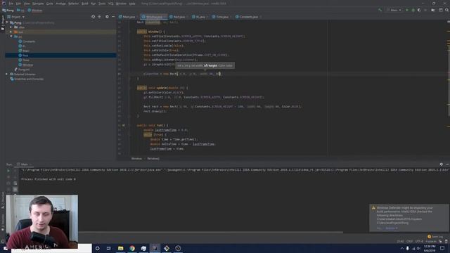 Drawing the Player | Java Pong Part 4 смотреть онлайн