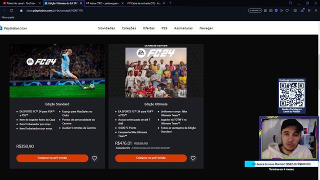 ULTIMATE X STANDARD?🤔 QUAL VERSÃO EA SPORTS FC 24 VOCÊ DEVE COMPRAR? - PAITÃO NEWS смотреть онлайн