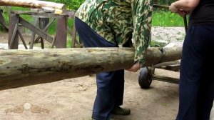 Тележка для перевозки бревен