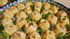 Бурятские буузы в мантоварке на огне(делюсь рецептом).