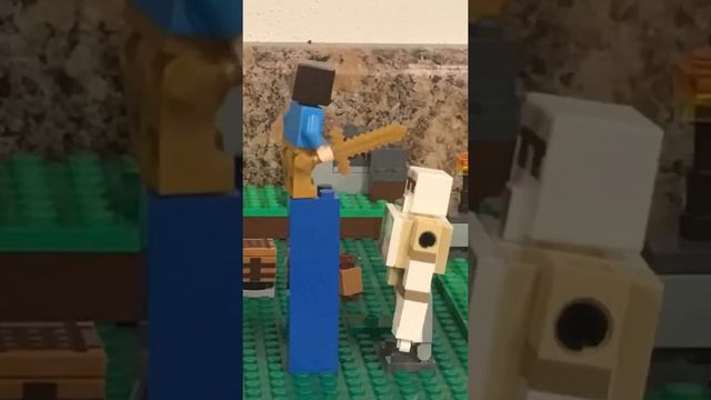 Minecraft Iron Golems Vs. Minecraft Dungeons Iron Golems (Lego Minecraft Stop Motion) смотреть онлайн