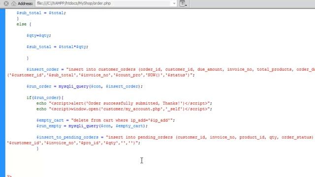 E-Commerce website in PHP & MySQL in Urdu/Hindi part 39 inserting orders into table смотреть онлайн
