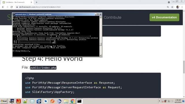 Instalasi SLIM Framework menggunakan Composer смотреть онлайн