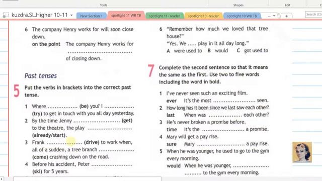 11. Spotlight 11. Unit 1c. Grammar In Use. Workbook
