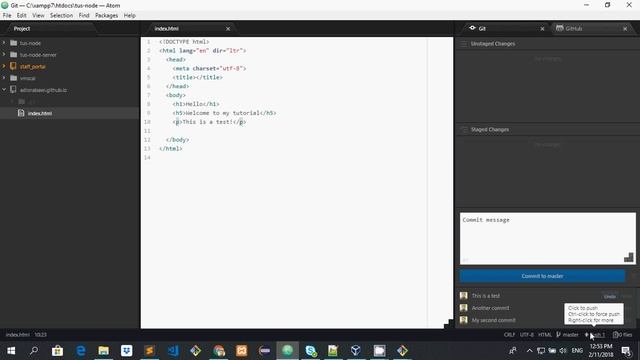 Github collaborate and atom tutorial смотреть онлайн