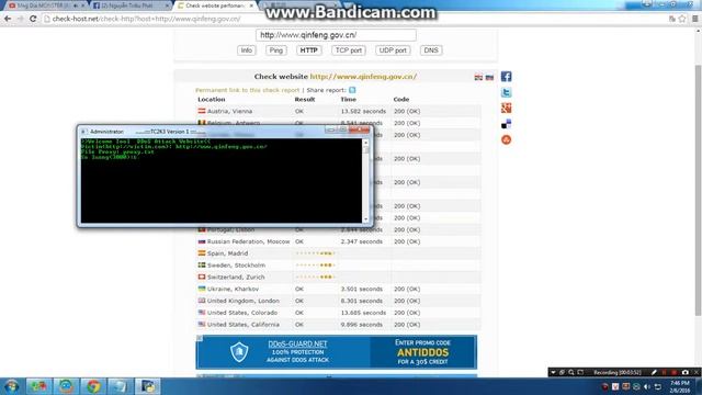 Test TC2K3 version 1 DDoS trên python 2.7.11 смотреть онлайн