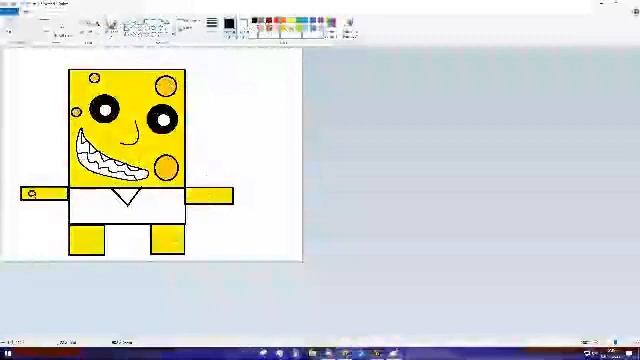 How to draw photorealistic spungeböb using Windows paint app смотреть онлайн