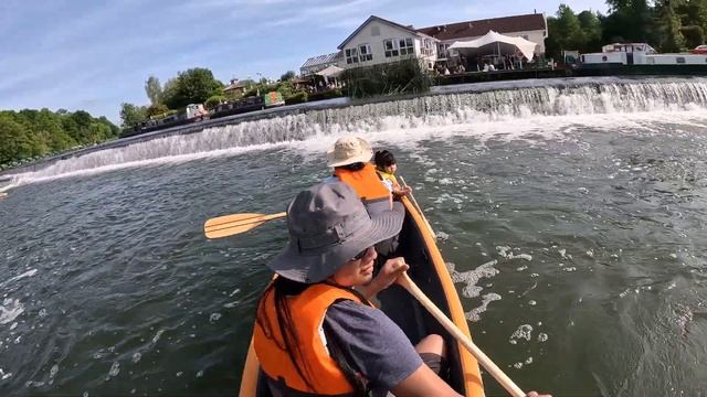 Kelston weir near Riverside Inn, Saltford on Aqua Marina Tomahawk Air-c. смотреть онлайн
