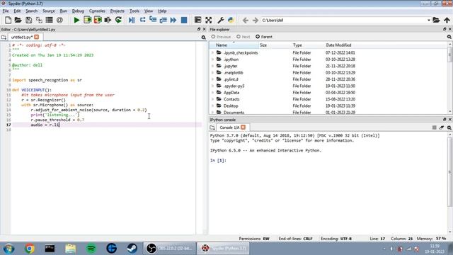HOW TO TAKE VOICE INPUT IN PYTHON | SPEECH RECOGNITION смотреть онлайн