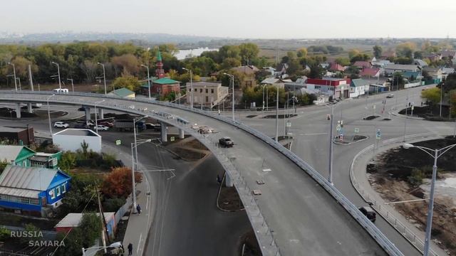 Готовность эстакады на Кряжском шоссе - 26 сентября 2021 г / 116 км / Куйбышевский район / г. Самар смотреть онлайн