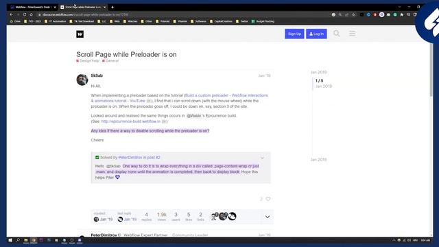 How to Disable Scroll On Preloader Animation (2023) смотреть онлайн
