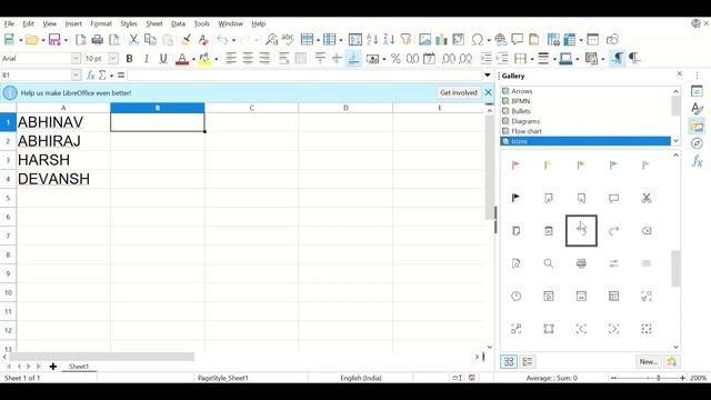 Adding bullets or marks in spreadsheets Libre Office смотреть онлайн