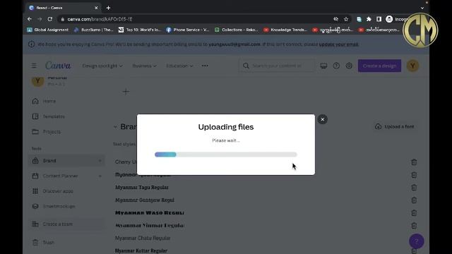 Canva မှာ မြန်မာဖောင့်အလှထည့်သွင်းအသုံးပြုနည်း | How to upload Cavan Myanmar fonts смотреть онлайн