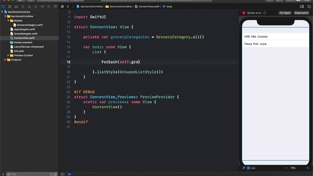 Grouping Data in SwiftUI List смотреть онлайн