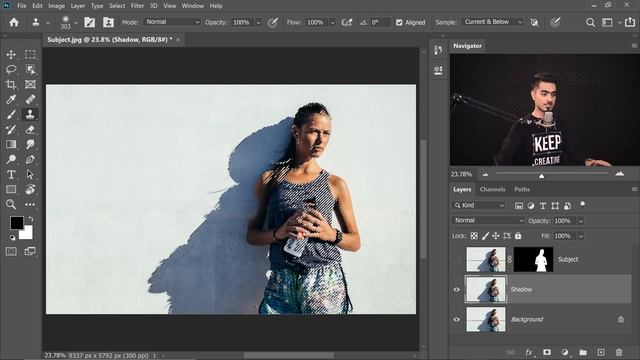 Extract Real Shadows with "Solid Color" in Photoshop! смотреть онлайн