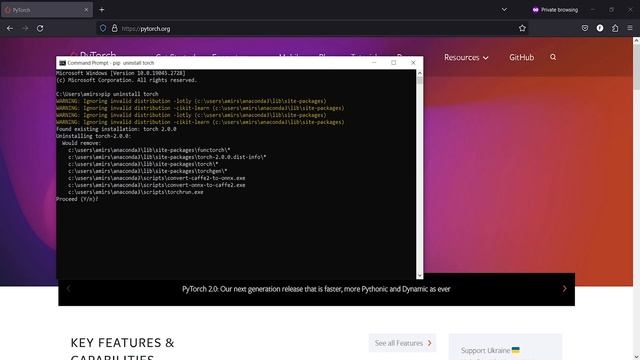 Uninstall PyTorch on Windows | Pip | PyTorch 2.0 смотреть онлайн