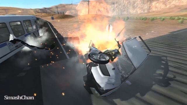 Motorbike Crashes #12 - BeamNG DRIVE | SmashChan