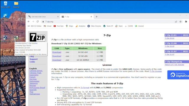 Installing 7-Zip and Extracting Kali Linux on Windows смотреть онлайн