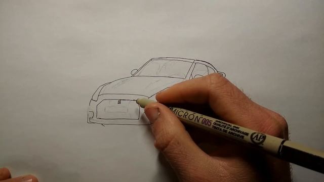 Рисуем машину Nissan смотреть онлайн