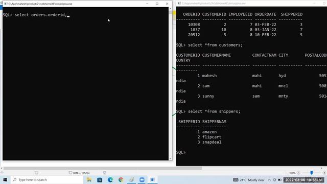 oracle sql || inner joins || joins || part-1 смотреть онлайн