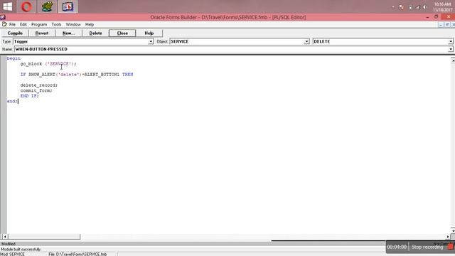 7==How create alert button in oracle form смотреть онлайн