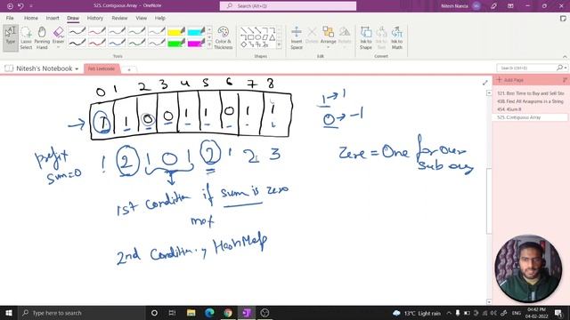 Contiguous Array | Leetcode 525 | Arrays | HashTable | Prefix Sum смотреть онлайн