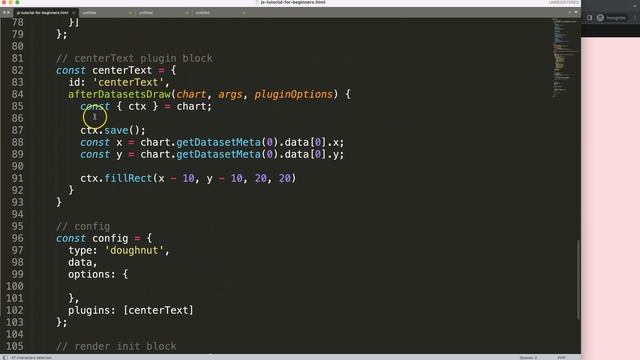 How to Update Text In Center of Doughnut Chart in Chart JS смотреть онлайн